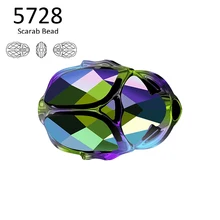 1 шт.) оригинальные кристаллы Swarovski 5728, бусины скарабей, 12 мм, изготовленные в австрийском стиле, Свободные Стразы для изготовления ювелирных изделий своими руками