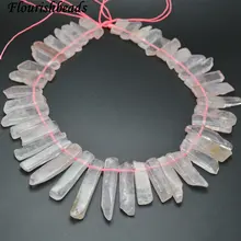 Градуированный размер натуральный розовый кварц квадратная плита точка камень свободные бусины DIY ювелирных изделий 5 нитей в партии