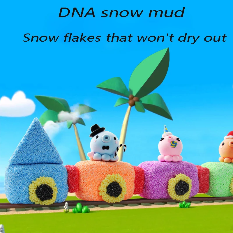

[NEW] 12 colors / suit DIY modeling clay children early education puzzle DNA snow mud oily ultra light clay anti-stress toys