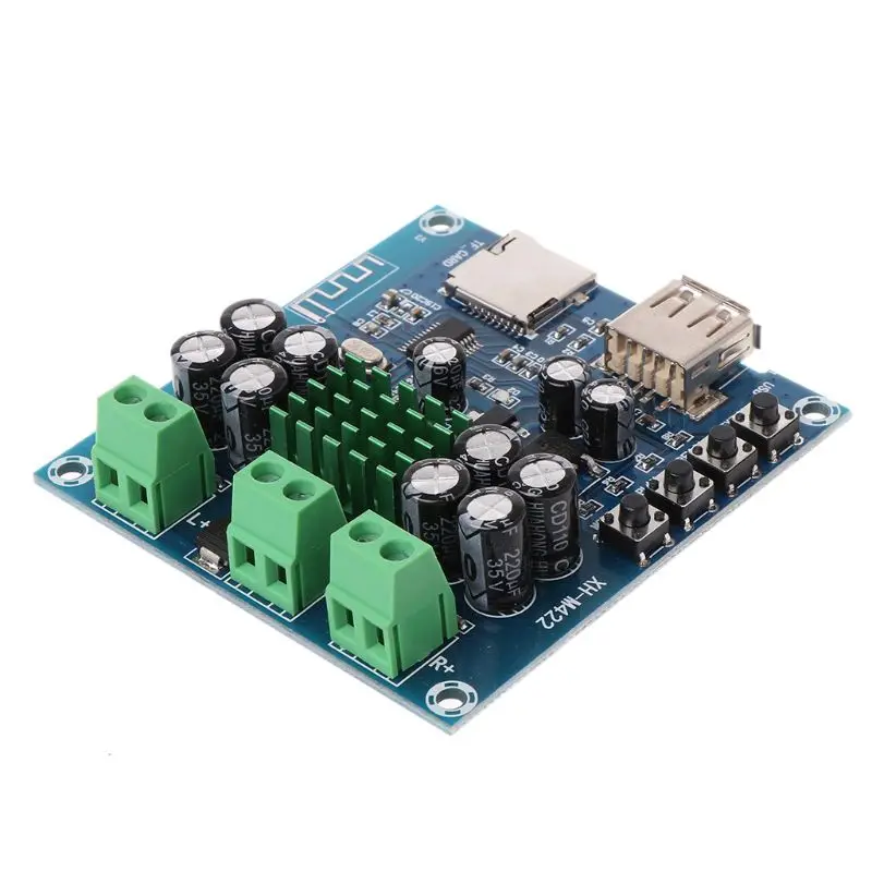 2x50 Вт DC 12 24 В TPA3116D2 двухканальный стерео Bluetooth цифровой аудио приемник усилитель