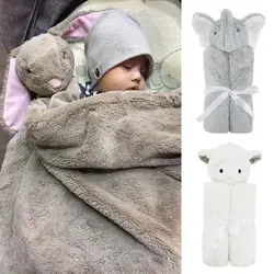 Зимнее детское одеяло 2018 для постельные принадлежности коляска новорожденных бархат одеяло младенческой Холдинг матери и ребенка