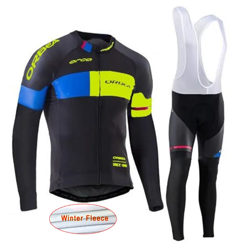 

Orbea 2017 Cycling Jerseys Cycling Set Winter Thermal Fleece Long Sleeves Racing MTB Suit Maillot Bike Clothing Ropa Ciclismo