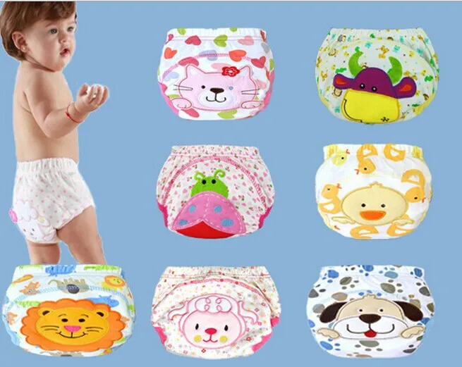 

2016 Real Baby Underwear Boy Gril Children Kids Pants Cotton Shorts Training Panties Unisex Top Quality Toddler 5pcs/lot 1