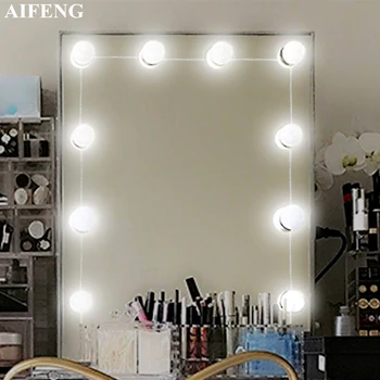 

AIFENG 8W Makeup Mirror Led Light G50 Vanity Light Bulb For Dressing Table Lamps USB Powered Dimmable Vanity Light Natural White