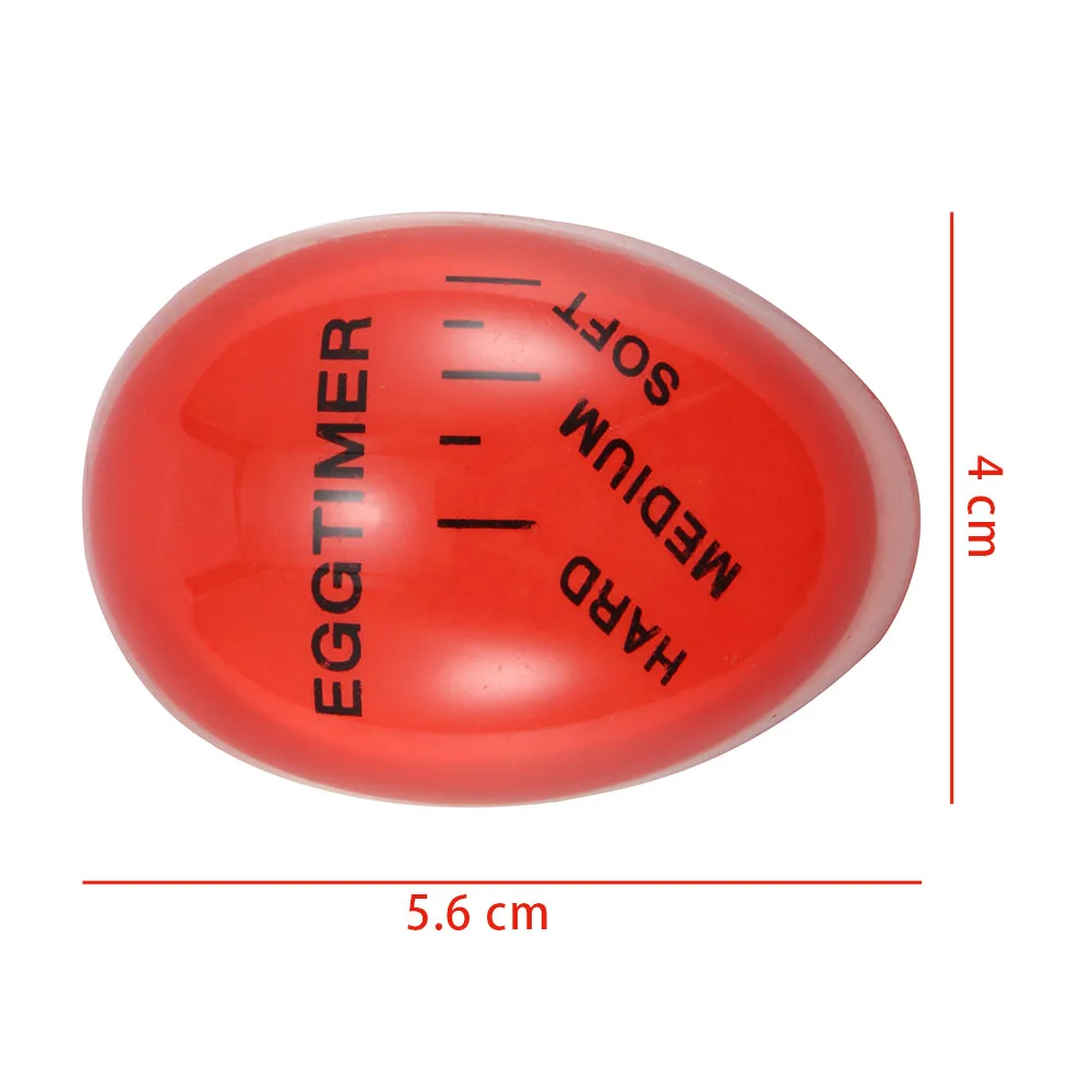 Цвет, меняющий таймер для яиц, кухонные принадлежности, идеальные яйца для приготовления пищи, кухонные экологически чистые смолы, таймер для яиц, красный таймер