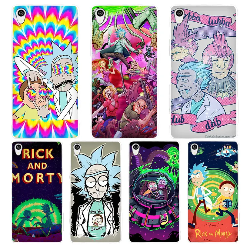

Rick and Morty Season White Phone Case Cover for Sony Xperia Z1 Z2 Z3 Z4 Z5 M4 Aqua C4 XA XZ E4 E5 L36H