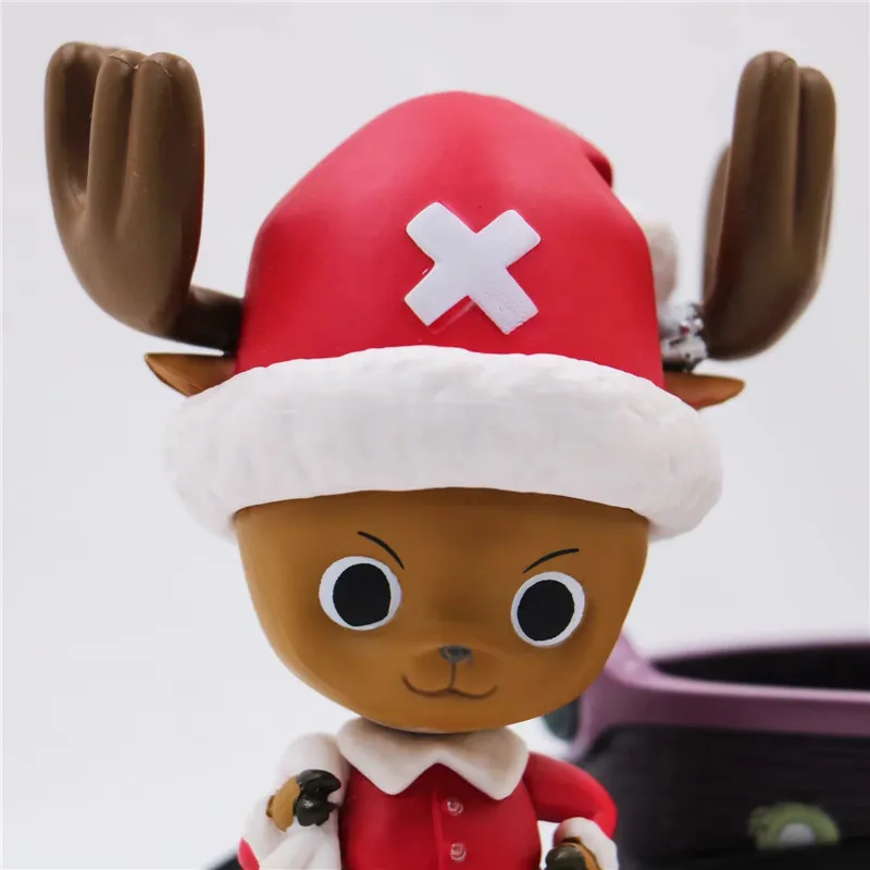 New Christmas One Piece Chopper Action Figure Toys Kawaii Anime Xmas Sled Chopper Figuras Dolls Brinquedos Gift 10cm  (5)