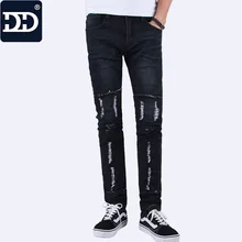 DD Jeans Men 2016 Middle waist Mens Casual Straight Mens Jeans Straight Regular Jeans Mens Long
