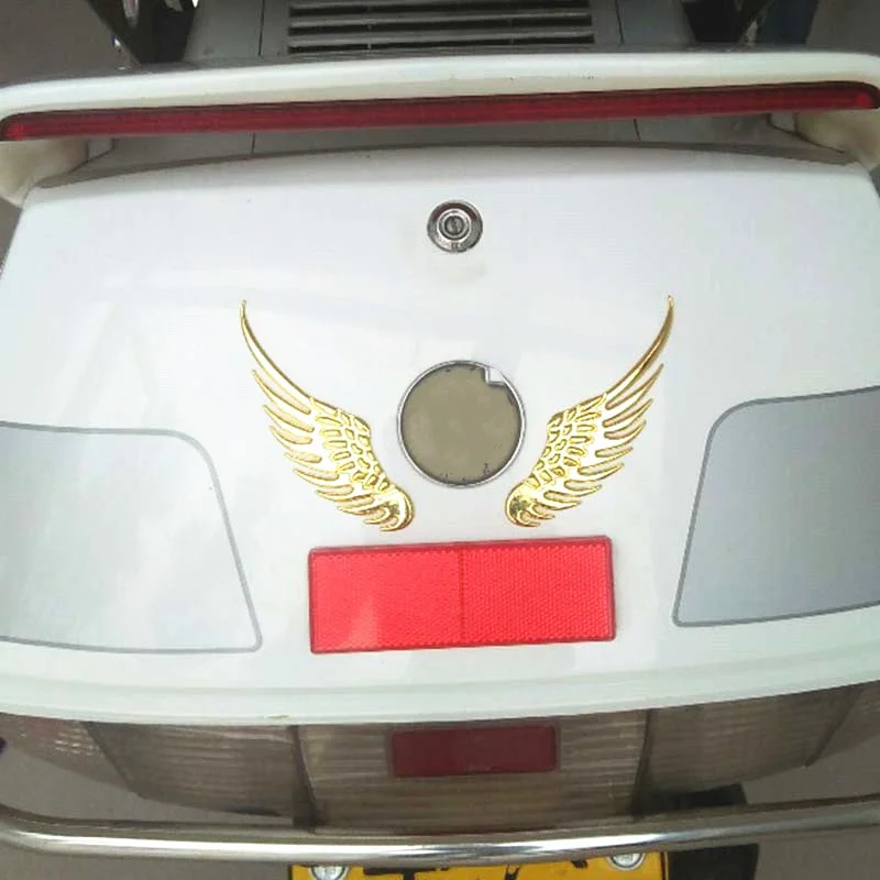 Angel Wings 3D Металлическая Автомобильная наклейка для Hyundai ix35 iX45 iX25 i20 i30 Sonata Verna Solaris
