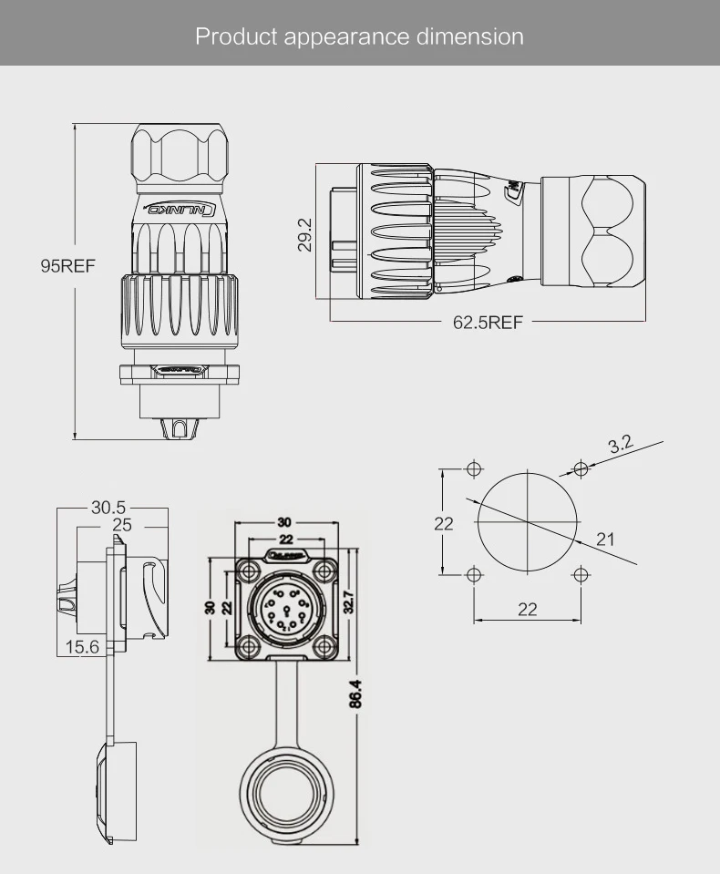 DH-20-cable connector-9 pin_16
