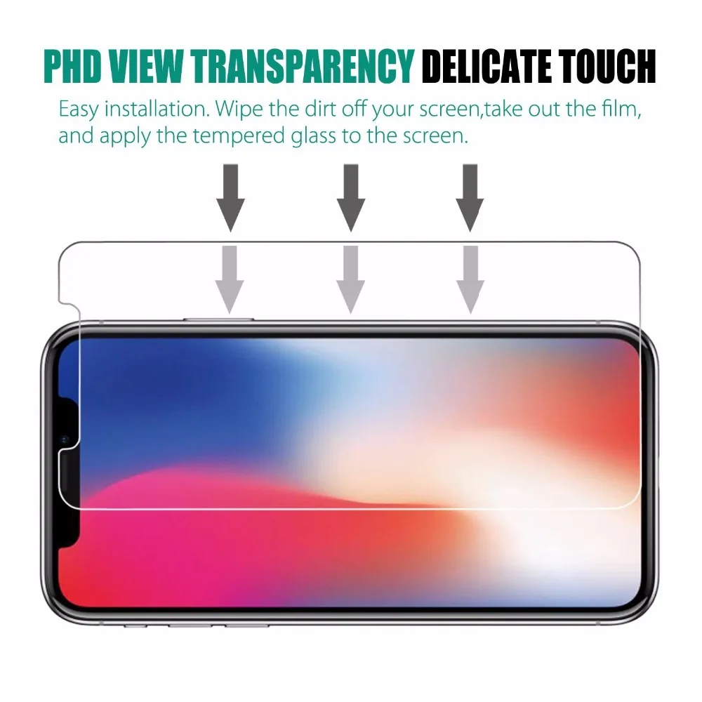  9H 026mm Explosion-Proof Gehärtetes Glas Für iPhone X Zehn 10 8 7 6 6S Plus 5 5S SE XS Max XR XS 11