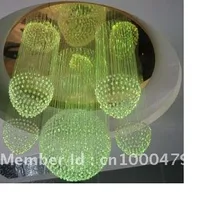 Заказная PMMA оптическая волоконная Люстра для отеля или зала, 13 цветов и затемнения, 20 режимов изменения