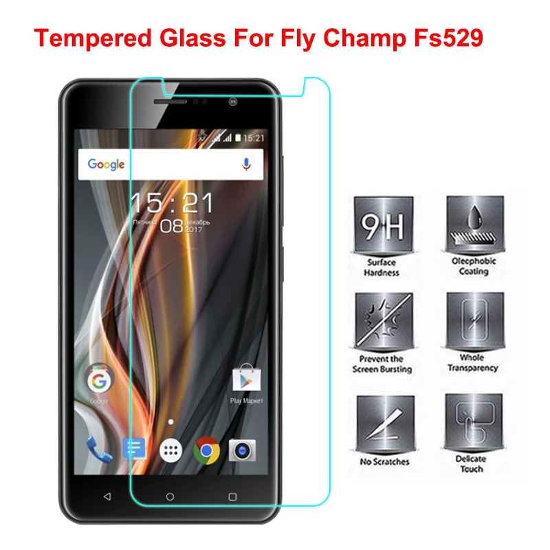 

Fs529 Tempered Glass Fly Champ Fs529 Screen Protector For fly fs529 champ 2.5D 9h Safety Protective Glass Film on Fs 529