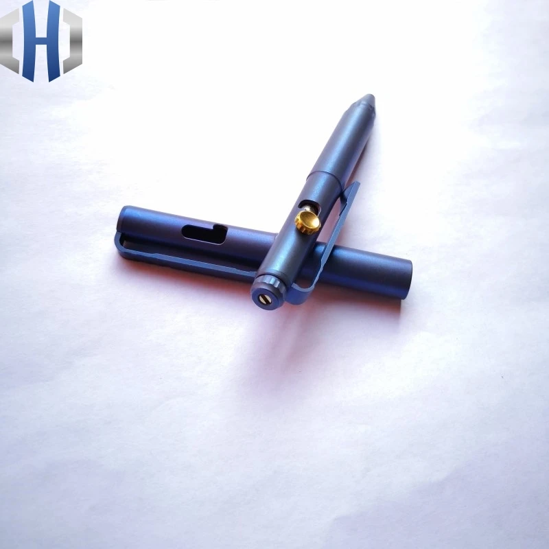 2019 New Blue Pen EDC Titanium Alloy Mini Defense Pen EDC Tools