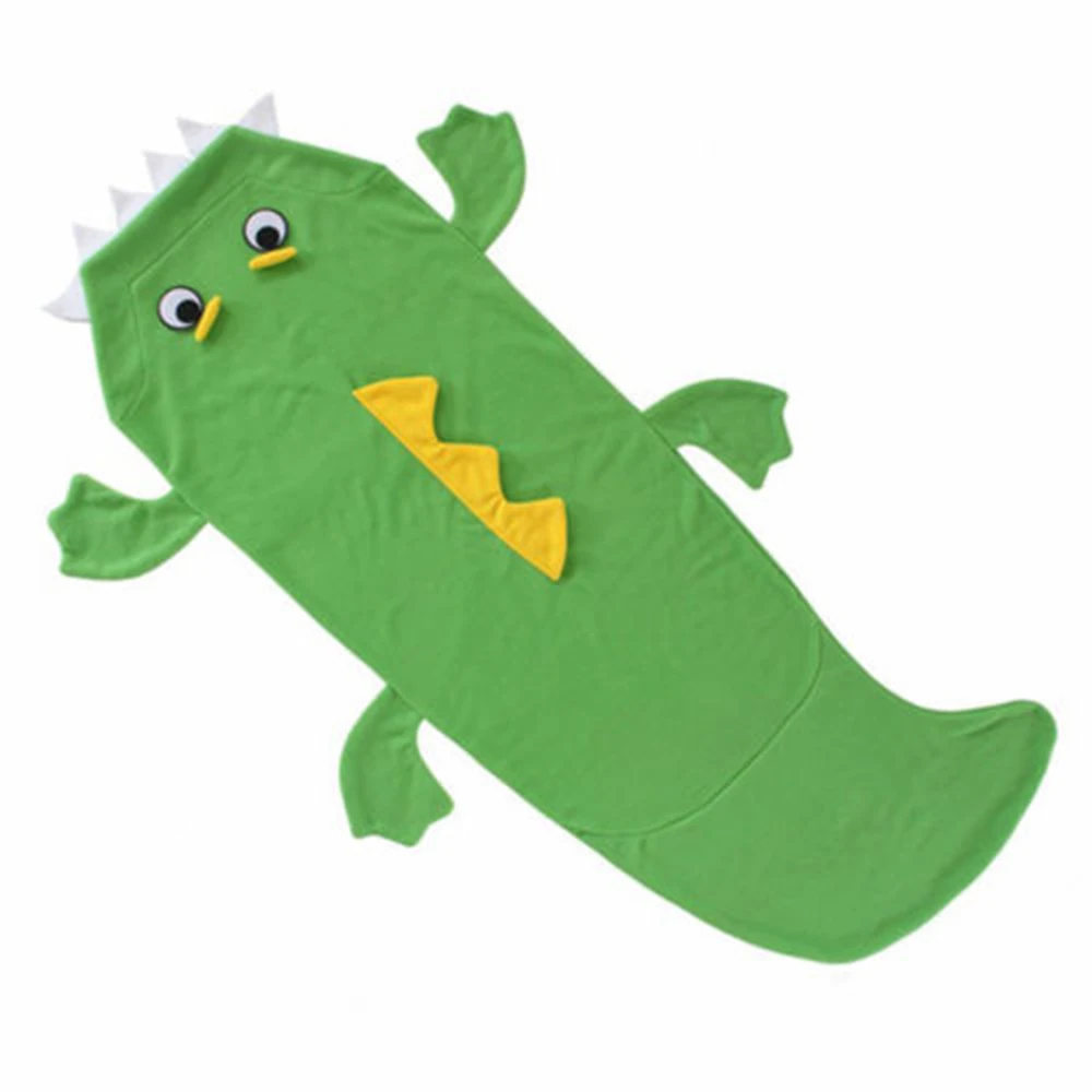New Short tailed crocodile Tail Blanket Bed Snuggle in Kids Sleeping