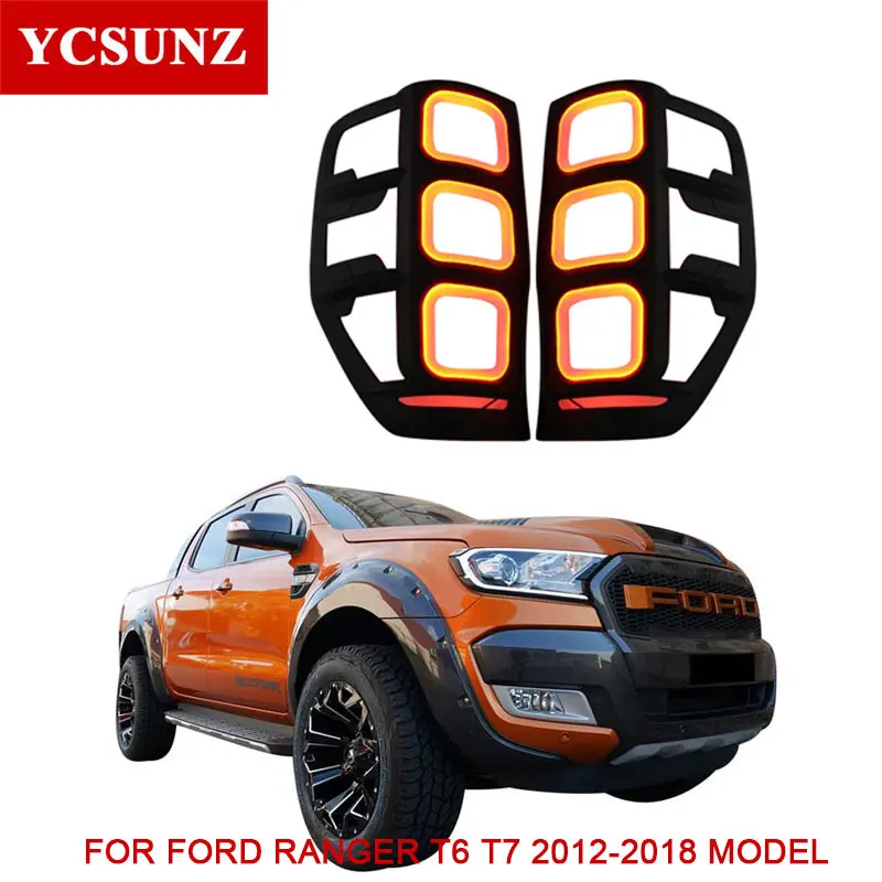 Задние фонари Крышка для Ford Ranger T6 T7 2012 2013 Wildtrack - Цвет: Лаванда