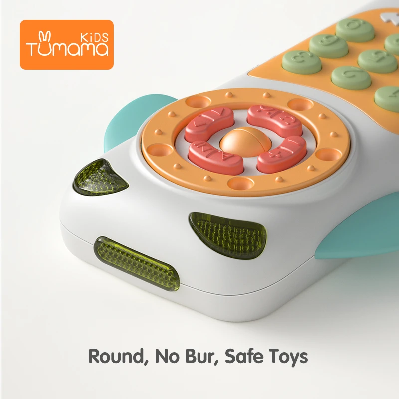 Tumama Toys For Baby Mobile Phone Baby Music Phone Toys Early Educational 0-12 months Learning Electric Phone Toy for Baby 30D