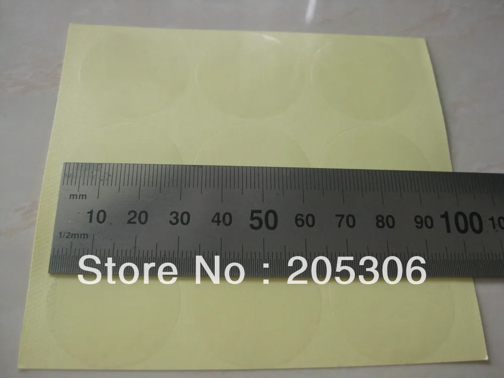 1000 шт./лот 30 мм, Диаметр 30 мм Self-клейкий герметик стикеры прозрачный ПВХ, Пункт No. GU16