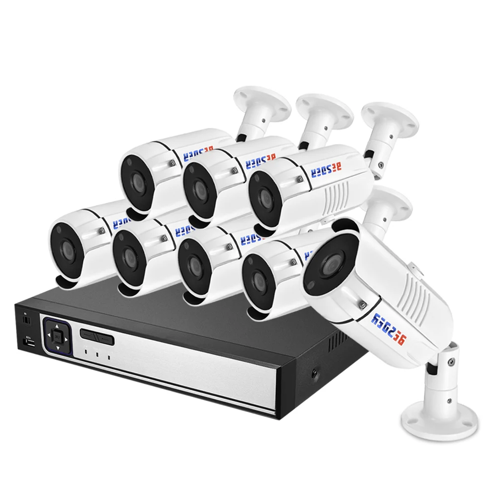 Система видеонаблюдения BESDER Full HD 1080P 8 каналов NVR PoE 48 В IP камеры 1080P|nvr 1080p|nvr 8chnvr 8ch