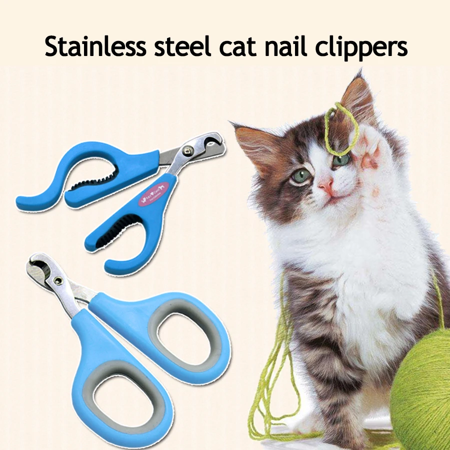 

Professional Cutter Cat Nail Clippers Scissors Stainless Steel Toe Pet Nail Trimmer Grooming Schaar Pet Clean Product 70Z2001