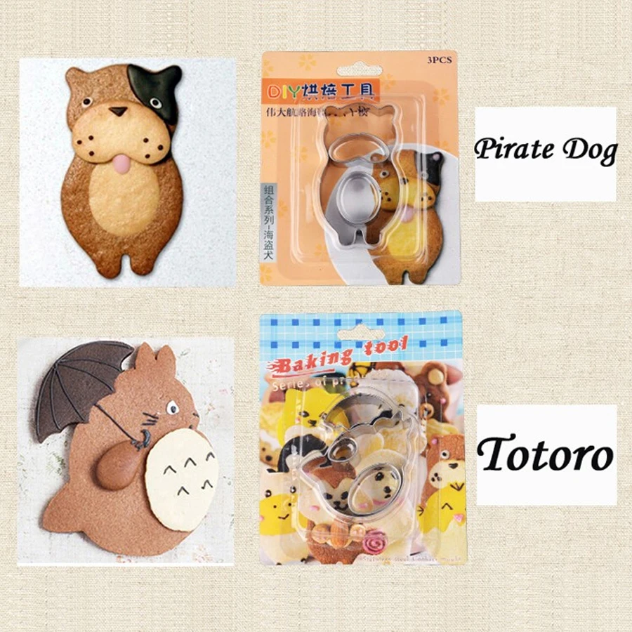 

GZZT Stainless Steel Animal Cookie Moulds Cake Chocolate Molds Sheep Bone Dogs Squirrel DIY Cookie Cutter Cake Tools