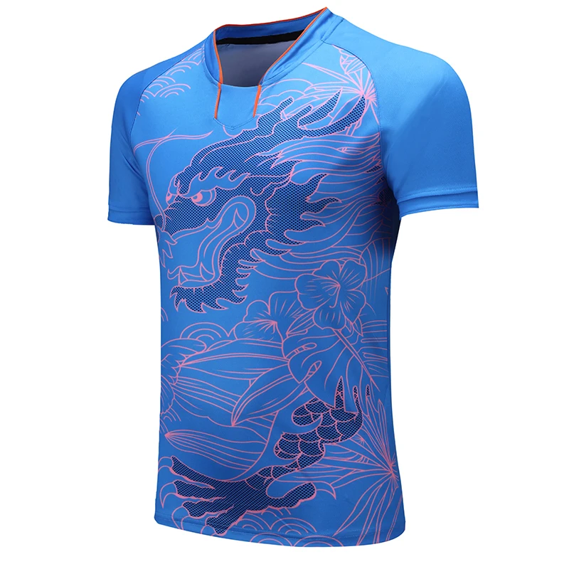 Free Printing CHINA Dragon table tennis sets Men or Women , ping pong wear , Dry-Cool table tennis clothes , table tennis suits