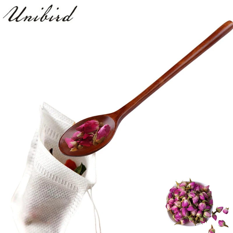 Unibird 1 шт. Длинная Деревянная Ручка кофейная ложка Кухонная чайная медовая ложка десертные столовые приборы столовая посуда 23,5x4 см обеденный инструмент подарок