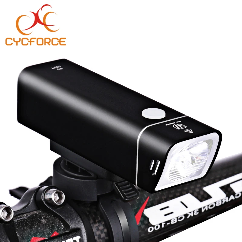 CYCFORCE USB Перезаряжаемые велосипед Руль Велоспорт светодиодные Батарея фонарик