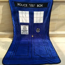 Doctor Who DW ТАРДИС полицейская коробка пледы одеяло коралловый флис домашний диван одеяло