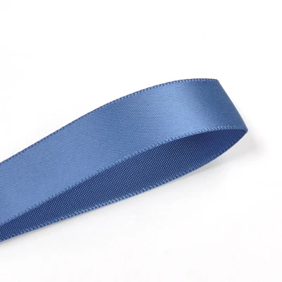 Elegant Blue Double Face Satin Ribbon - 100 Yards for Party & Wedding Decorations, Crafts, and Handmade Roses