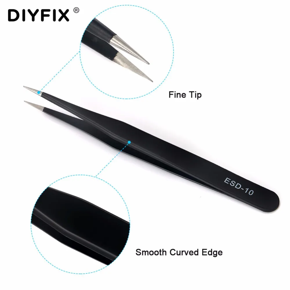 Stainless Steel Tweezers Set (7)
