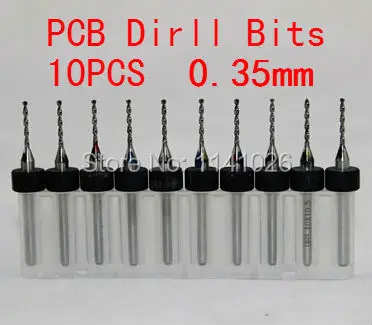 

Free shipping 10pcs 0.35mm PCB Print Circuit Board Drill Bits CNC Drill Bits