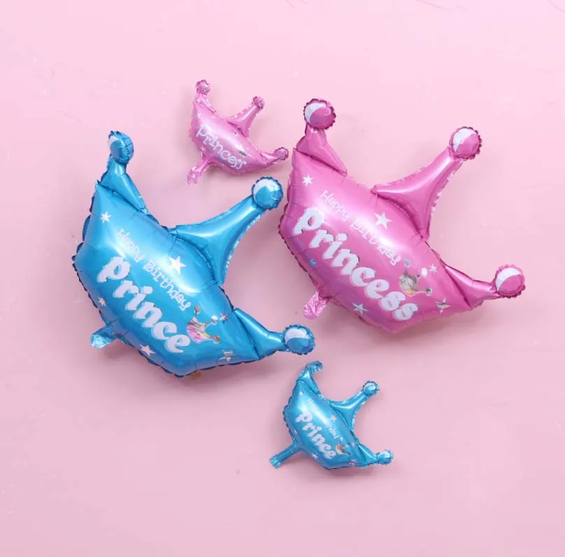 Золотые шары из фольги с короной принц принцесса Baby Shower 31 20 1 й день рождения