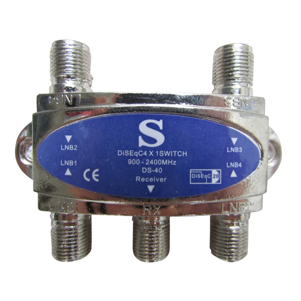 Бесплатная доставка! Сказочные KU группа single LNB переключатель Diseqc 4*1 2 (Diseqc Вт LNB) в