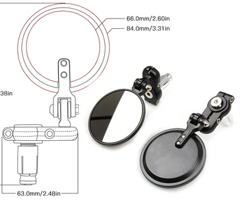 

Motor Bike modified retro folding handle Bar Mirror Rearview Mirror moto Side Mirrors For TRIUMPH 675 STREET TRIPLE TIGER 1050