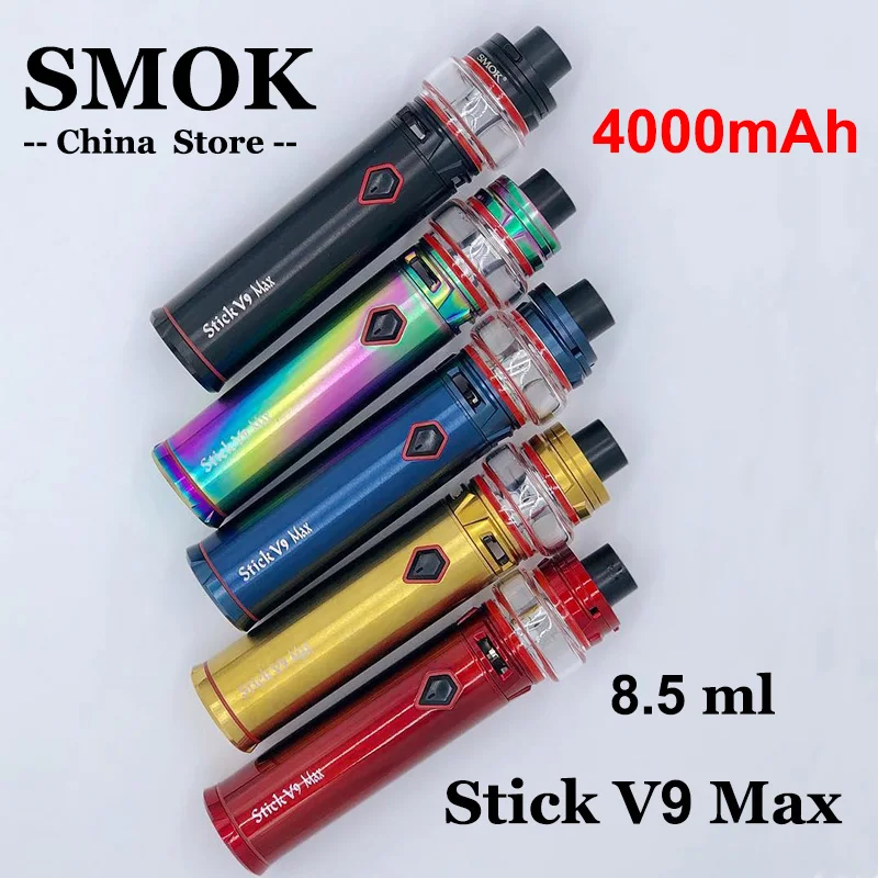 

Vaporizer SMOK Stick V9 Max Kit 4000mAh 8.5ml Stick V9 Max Tank Electronic Cigarette Starter Kit VS Stick V8 ijust Pen Style
