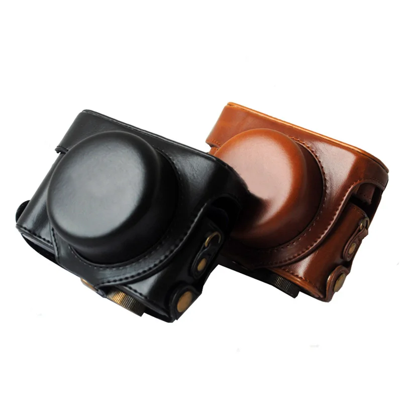 

PU Leather Case Camera Bag Cover For Leica D-Lux6 D6 Lux6 lux 6 D-LUX 6 protective pouch with shoulder strap