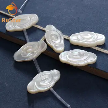 

20pcs/lot 10x20mm Natural Cloud Mother of Pearl shell for DIY Jewelry Cloud MOP Pearl shell Beads