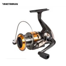 YINGTOUMAN 2 шт./лот 5,2: 1 Ky1000-5000 рыболовное колесо черная и желтая Катушка левая/правая ручная спиннинговая Рыболовная катушка рыболовные снасти