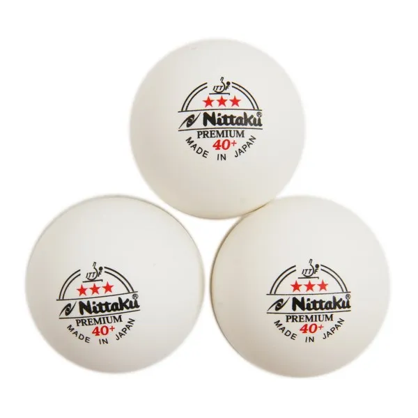 Настоящий Nittaku ITTF одобренный 3-Star Премиум 40+ пластиковый мяч для настольного тенниса