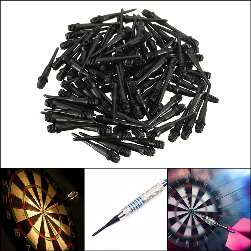 

20Pcs/50PCs 27mm Black Darts Shafts Soft Tips Pipe Professional Plastic Thread Replacement Accessories Gadgets For Darts Gaming