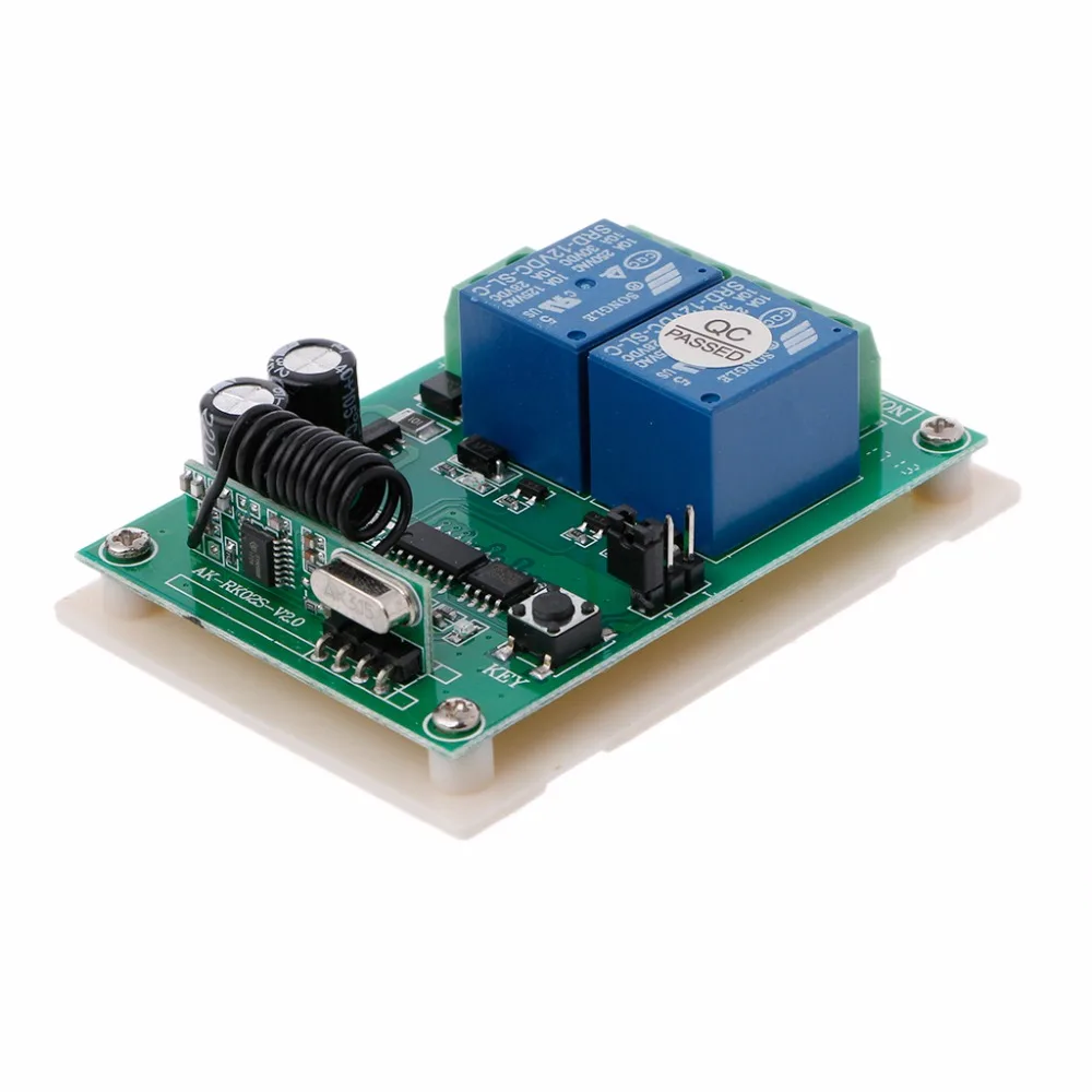2018 High Quality 2017 DC 12V 2CH RF 433MHz Wireless Switch Relay