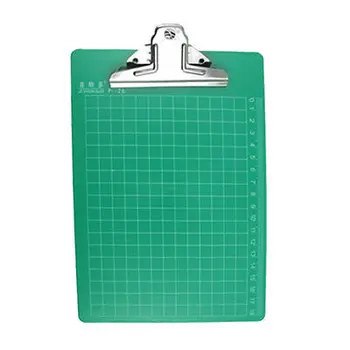 

18cm Ruler Grid Print Plastic A5 Writing Clipboard Green Ufkdw