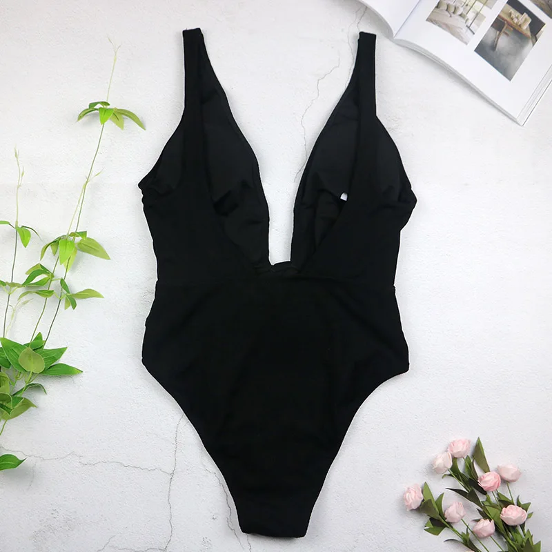Hot Backless One Piece Swimsuit Lady Sexy Bandage String