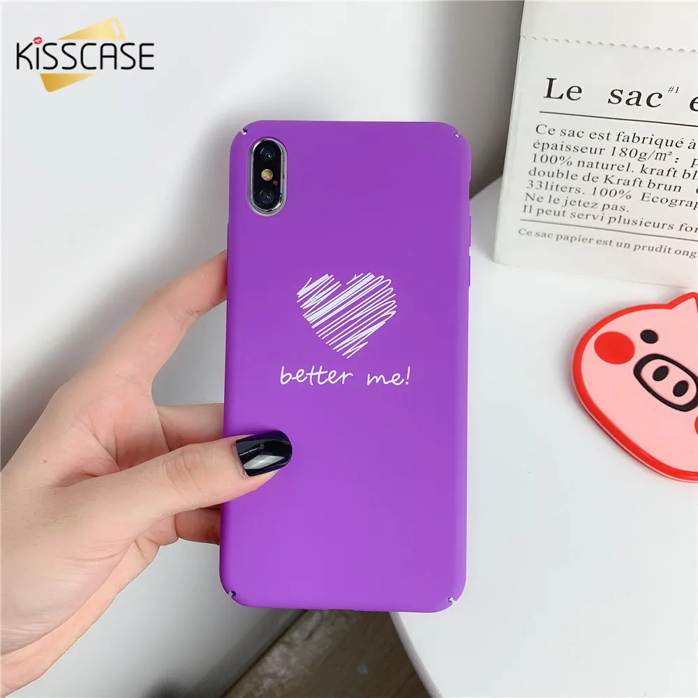 

KISSCASE Love Heart Phone Case For Samsung Galaxy A70 A50 A6 2018 Hard PC Cases For Samsung A70 A50 Ultra Thin Back Covers Funda