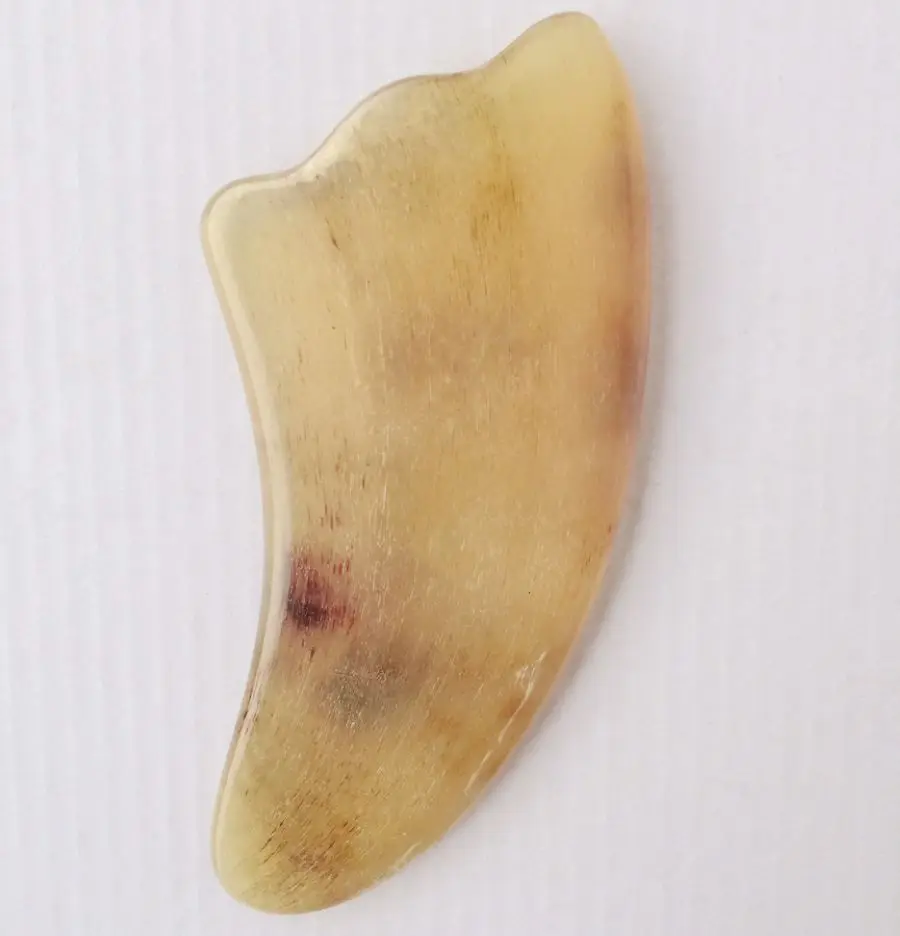 1Pcs Natural Ox Horn Body Gua Sha Tools Scraping Health Care Guasha