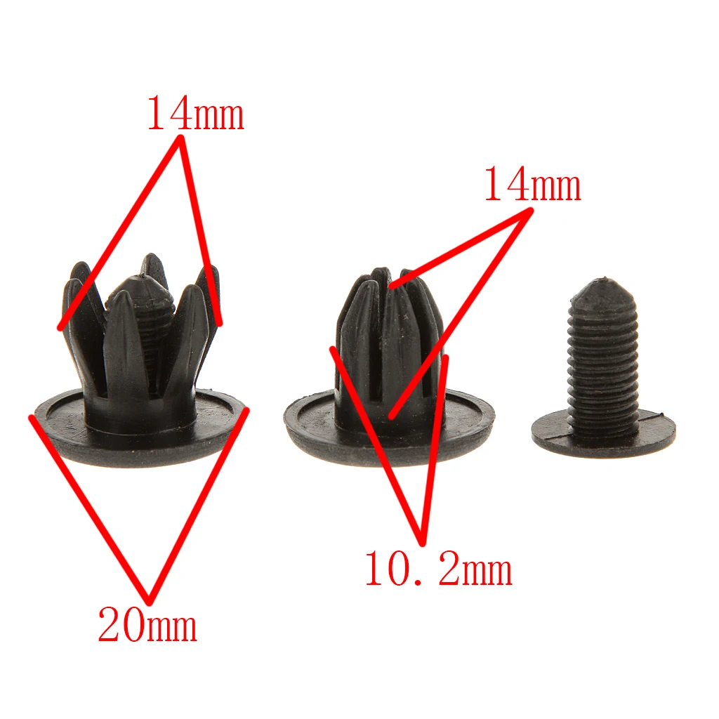 20pcs Car Bumper Hood Splash Guard Retainer Clip Fastener for Rover exact replacement for the clips 