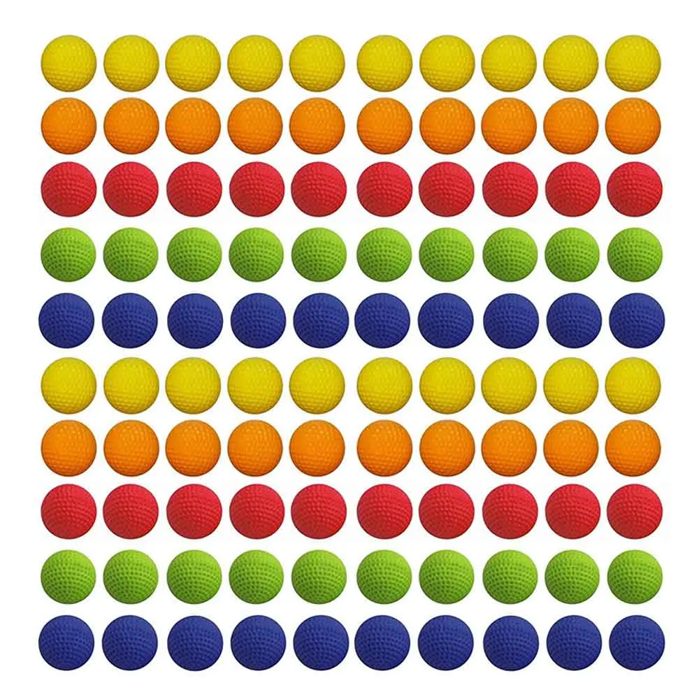 100 шт. 2,2 см с разноцветными помпонами, для игры в гольф EVA пены мягкая пуля шары для Nerf Rival Zeus Apollo Refill игрушки