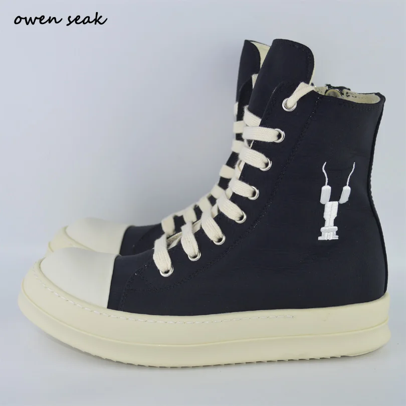Мужские высокие кроссовки со шнуровкой на плоской подошве|brand men shoes|men brand shoesmen shoes