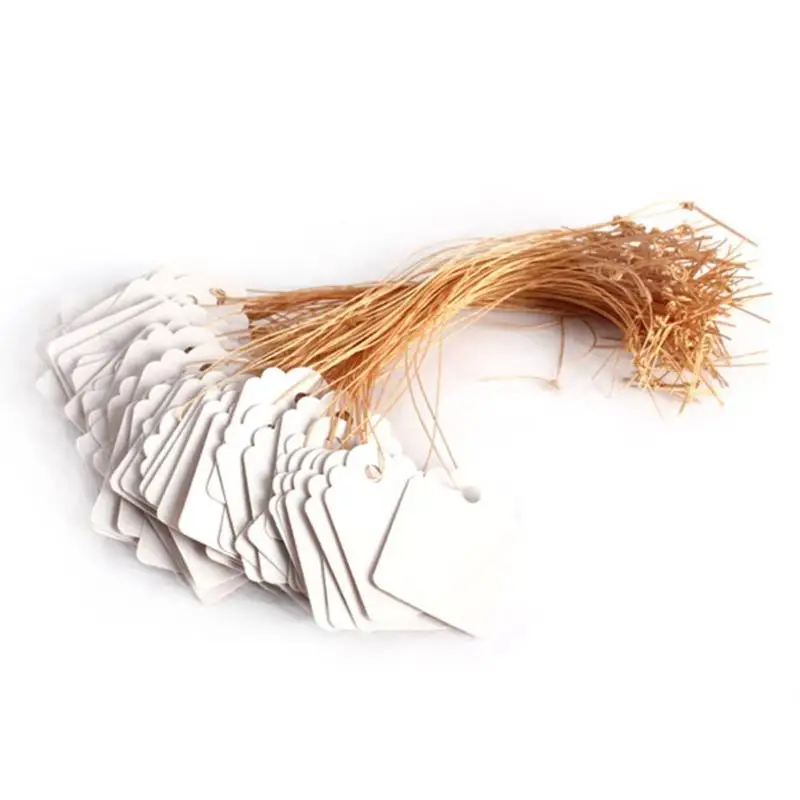 

100Pcs/lot Plants Hang Tag Labels Seedling Garden Flower Pot Plastic Tags Number Plate Hanging Reusable PVC Garden Tools